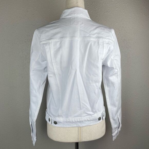 NWT Hudson Los Angeles White Denim Jacket Size S - Picture 5 of 9